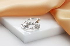 Brilio Silver Okouzlující stříbrný prsten s čirými zirkony RI074W