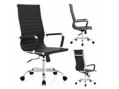 TopKing Kancelářská židle otočná černá