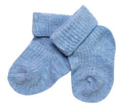 Baby Nellys Kojenecké ponožky, sv. modré, vel. 6-9 m