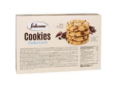 FALCONE Cookies Cioko Latte - Sušenky s kousky mléčné čokolády 200g 6 baliki