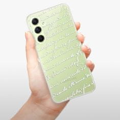 iSaprio Silikonové pouzdro - Handwriting 01 - white pro Samsung Galaxy A54 5G