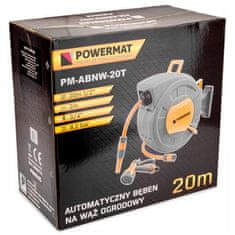 Powermat Automatický naviják s hadicí a příslušenstvím 20m 1/2" PM-ABNW-20M