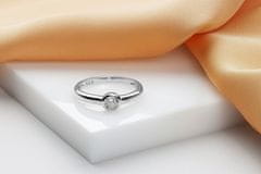 Brilio Silver Bronzový zásnubní prsten se zirkonem SR042R (Obvod 50 mm)