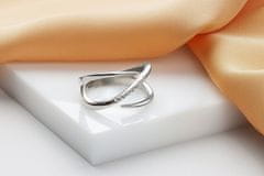 Brilio Silver Originální stříbrný prsten s čirými zirkony RI097W (Obvod 52 mm)