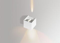 AZZARDO LED Venkovní nástěnné svítidlo AZzardo Gambino 1 bright grey AZ0958 6W 480lm 3000K IP44 10cm světle šedé