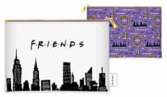 CurePink Kosmetická taška Friends|Přátelé: New York Silhouette (24 x 16 cm)