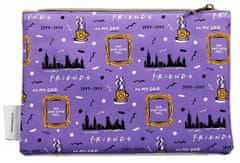 CurePink Kosmetická taška Friends|Přátelé: New York Silhouette (24 x 16 cm)