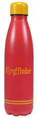 CurePink Nerezová láhev na pití Harry Potter: Nebelvír - Gryffindor (objem 500 ml)