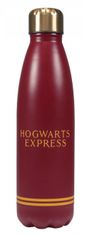CurePink Nerezová láhev na pití Harry Potter: Platform 9 3/4 (objem 500 ml)