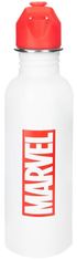 CurePink Nerezová outdoor láhev na pití Marvel Classics: Hlavní Logo (objem 700 ml)
