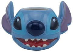 CurePink Keramický 3D hrnek Disney|Lilo & Stitch: Hlava Stitche (objem 325 ml)