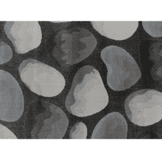 KONDELA Koberec, hnědá / šedá / vzor kameny, 133x190, Menga
