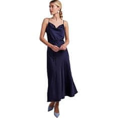 Y.A.S Dámské šaty YASTHEA Standard Fit 26028891 Evening Blue (Velikost XXL)