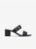 Černé dámské kožené sandálky na podpatku Camper Meda 38