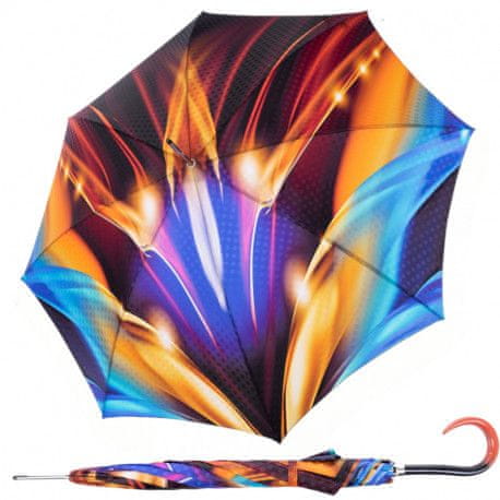 Doppler Elegance Boheme Flame - dámský luxusní deštník s abstraktním potiskem plamenů