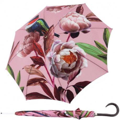 Doppler Elegance Boheme Splendid - dámský luxusní deštník s potiskem květů pivoňky
