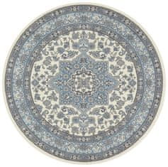 NOURISTAN Kruhový koberec Mirkan 104442 Cream/Skyblue 160x160 (průměr) kruh