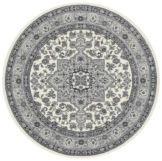 NOURISTAN Kruhový koberec Mirkan 104107 Cream/Grey
