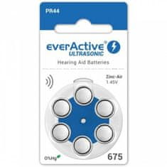 everActive Ultrasonic 1,45 V Náhradní baterie do naslouchadel, velikost 675, 6ks
