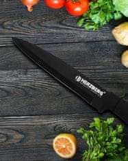 LEBULA Herzberg HG-MSN8BLK: 8dílná sada nožů s akrylovým stojánkem, černá