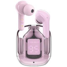 AceFast Bezdrátová sluchátka TWS Bluetooth bez dokovací stanice růžová T6 pink lotus Acefast