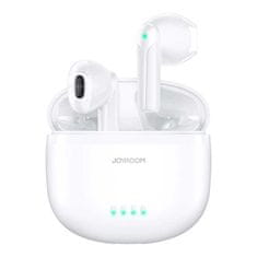 Joyroom Bezdrátová sluchátka TWS ENC vodotěsná IPX4 Bluetooth 5.3 bílá JR-TL11 Joyroom