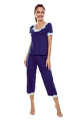 Eldar Eldar dámské viskózové pyžamo ASTER navy blue/ecru velikost 3XL