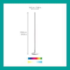 WiZ WiZ Pole stojací LED lampa 1x13W 1080lm 2200-6500K RGB IP20, bílá