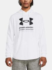 Under Armour Mikina UA Rival Terry Graphic Hood-WHT XS
