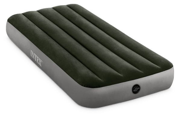 nafukovací postel matrace Intex Dura Beam Jr Twin šedá zelená barva nosnost