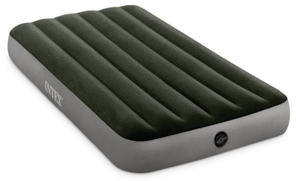 nafukovací postel matrace Intex Dura Beam Twin šedá zelená barva nosnost