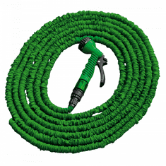 Bradas Flexibilní, smršťovací zahradní hadice 5-15m s postřikovačem, box- zelená TRICK HOSE