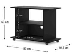 Homlando TV stolek YOGI 80 cm černá mat