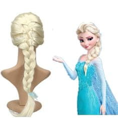 bHome Elsa Frozen paruka s copánkem 60cm