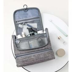 Cestovní organizér na kosmetiku závěsný světle šedý Soulima 23184 taška