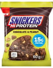 Mars Snickers HiProtein Cookie 60 g, čokoláda-arašíd