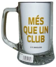 FotbalFans Pivní sklenice FC Barcelona, 500 ml