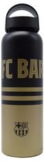 FotbalFans Sportovní láhev FC Barcelona, zlato-černá, alu, 600 ml