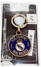 FotbalFans Přívěsek Real Madrid FC, kovový, zlato-modrý