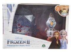 Disney Frozen Ledové království 2 svítící mini panenka Olaf v domečku..