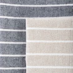 Homla Sada kuchyňských utěrek | MAKELY | pruhovaná bavlna béžová+modrá | 2*45x65 cm | 869841 Homla