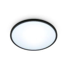 WiZ LED Stropní přisazené svítidlo WiZ Superslim 8719514337992 14W 1300lm 2700-6500K IP20 24,2cm černé, stmívatelné