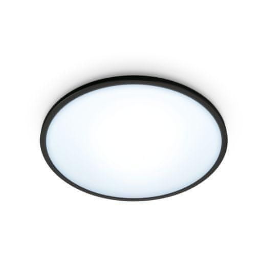 WiZ LED Stropní přisazené svítidlo WiZ Superslim 8719514338036 16W 1500lm 2700-6500K IP20 29,2cm černé, stmívatelné