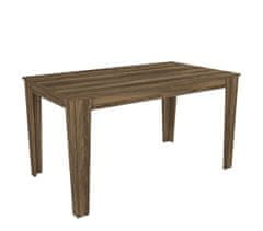 Kalune Design Jídelní stůl COSTA 76 cm hnědý