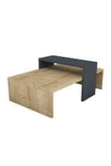 Kalune Design Konferenční stolek Glow dub safírový/antracit