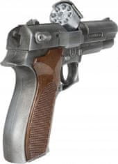Gonher 451 Kovová policejní pistole gold 8naboi