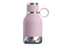 Asobu Nerezová termoska na vodu s psí miskou Růžová