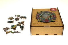 PANTA PLAST Puzzle "Mandala Turtle", dřevěné, A4, 90 ks, 0422-0004-07