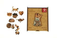 PANTA PLAST Puzzle "Cat`s family", dřevěné, A4, 90 ks, 0422-0004-03