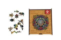 PANTA PLAST Puzzle "Mandala Turtle", dřevěné, A4, 90 ks, 0422-0004-07
